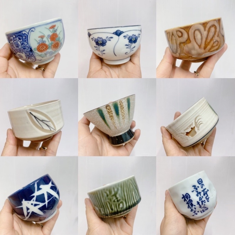 Ly gốm sứ Nhật size 6x7cm-K2