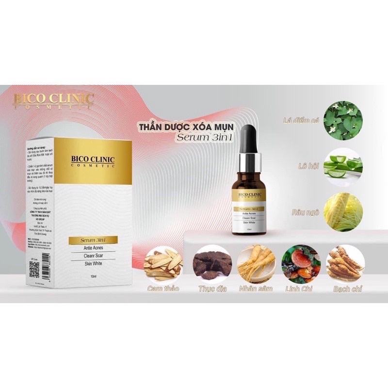 Serum mụn 3in1 Bico Clinic