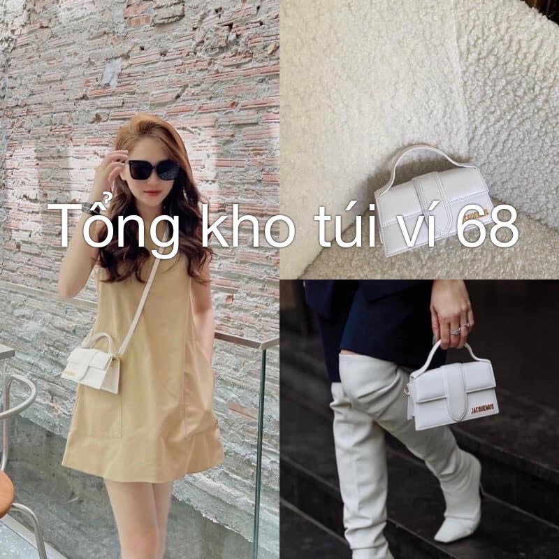 Túi Xách Nữ JACQUEMUS Phong Cách Mới 2022 Siêu Sang Chảnh Full Box+Túi Vải Rút Dây MTA399
