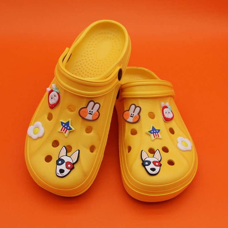 Planet Bộ 10 Chiếc Dép Sandal Khóa Cài Hình Hoa Hoạt Hình Dễ Thương Có Thể Tháo Rời Cho Trẻ Em diy