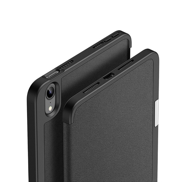 Bao da dạng vải Dux Ducis cho iPad Gen 10 2022 10.9inch - Lưng dẻo thoát nhiệt - có khay để bút