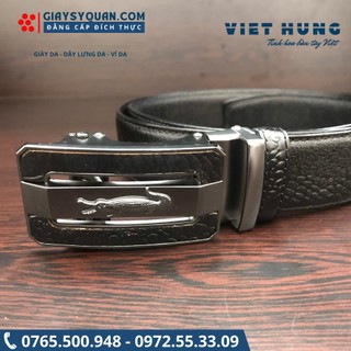 THẮT LƯNG DA BÒ VÂN CÁ SẤU