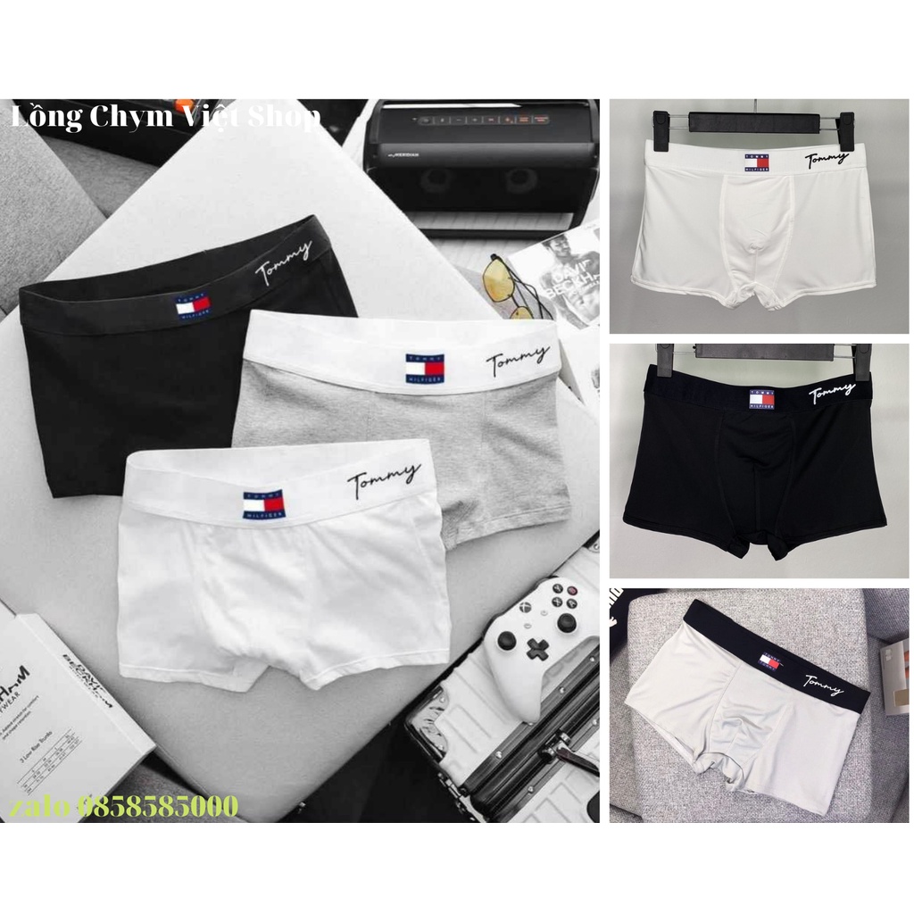 Quần Lót Nam Đùi Boxer Tomy Boxer chất vải thun lạnh cao cấp co giản 4 chiều,quần sịp nam có sezi to trên 85kg