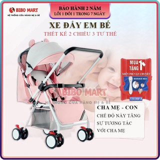 Xe đẩy cho bé phiên bản cao cấp, đệm lưới thoáng mát, tiện lợi gấp gọn dễ dàng thiết kế 2 chiều 3 tư thế cho bé
