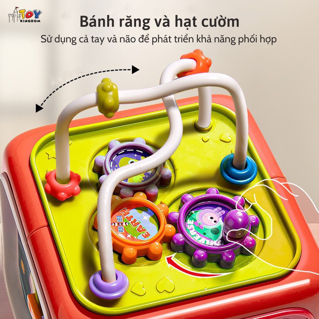 Đồ Chơi Hình Khối 6 Mặt Mini Tiếng Anh Woa Toys– Dành Cho Sự Phát Triển Đầu Đời Bé – Cho Bé từ 6th