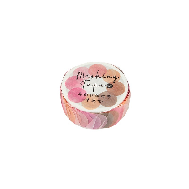 Sticker cute hình tròn nhiều màu, cuộn 100 hình dán sticker trang trí sổ dễ thương giá rẻ - Lion House