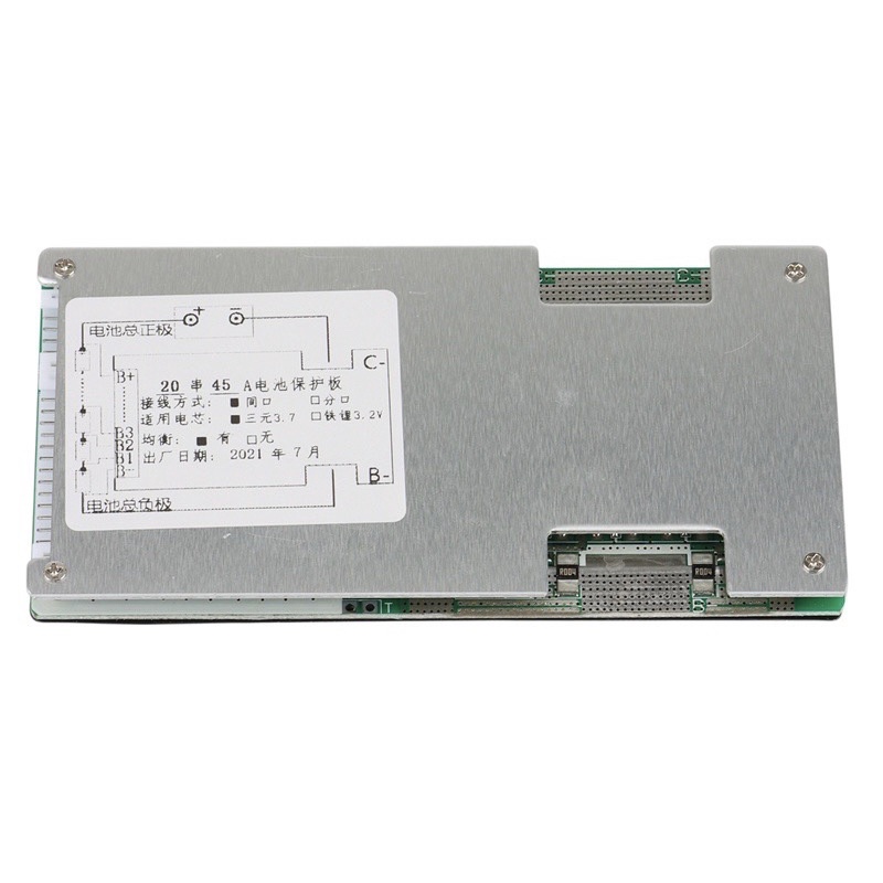 BMS mạch bảo vệ chuyên xe điện 20s 72V 45A pin 3,7v