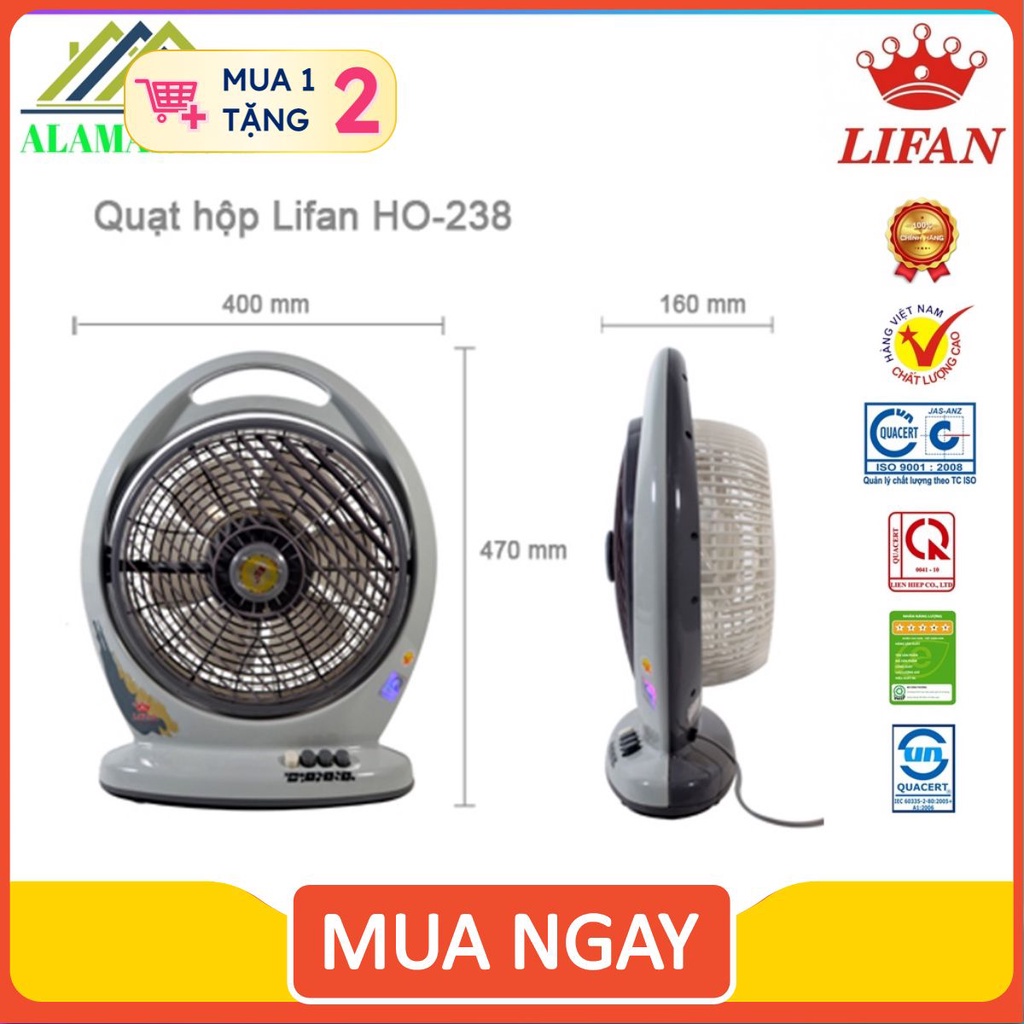 Quạt Hộp Lifan HO-238 ( Giao Màu Ngẫu Nhiên )