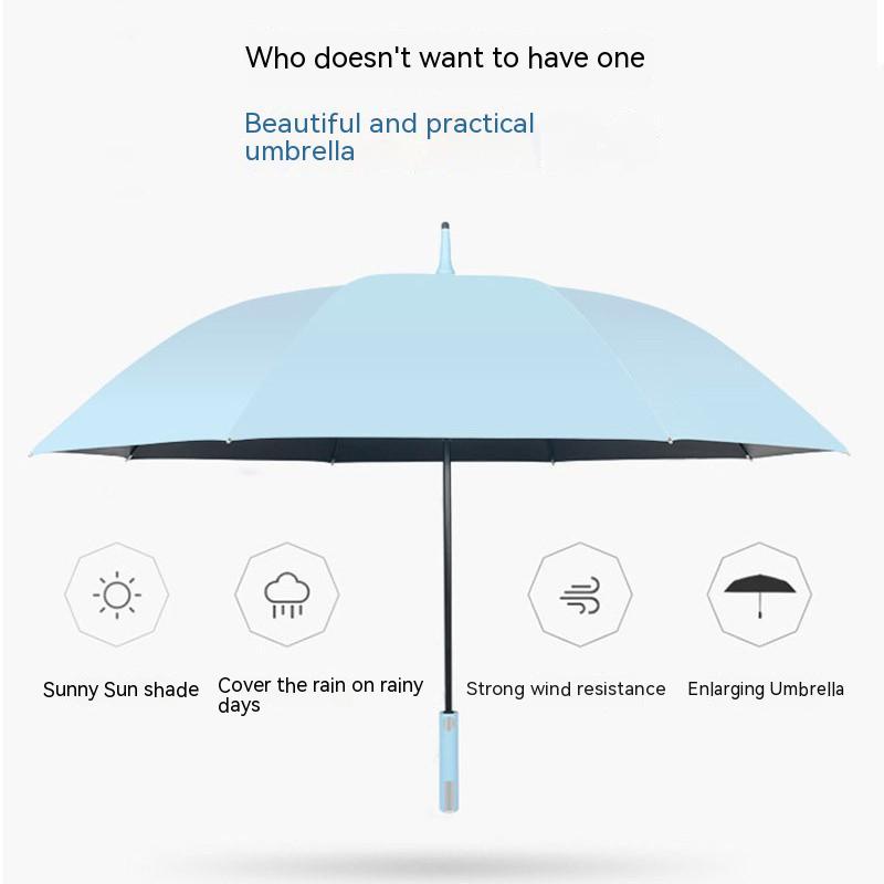 Mới Dù Che Nắng Bằng vinyl Tay Cầm Dài Cỡ Lớn Đơn Giản Cho Nam Nữ