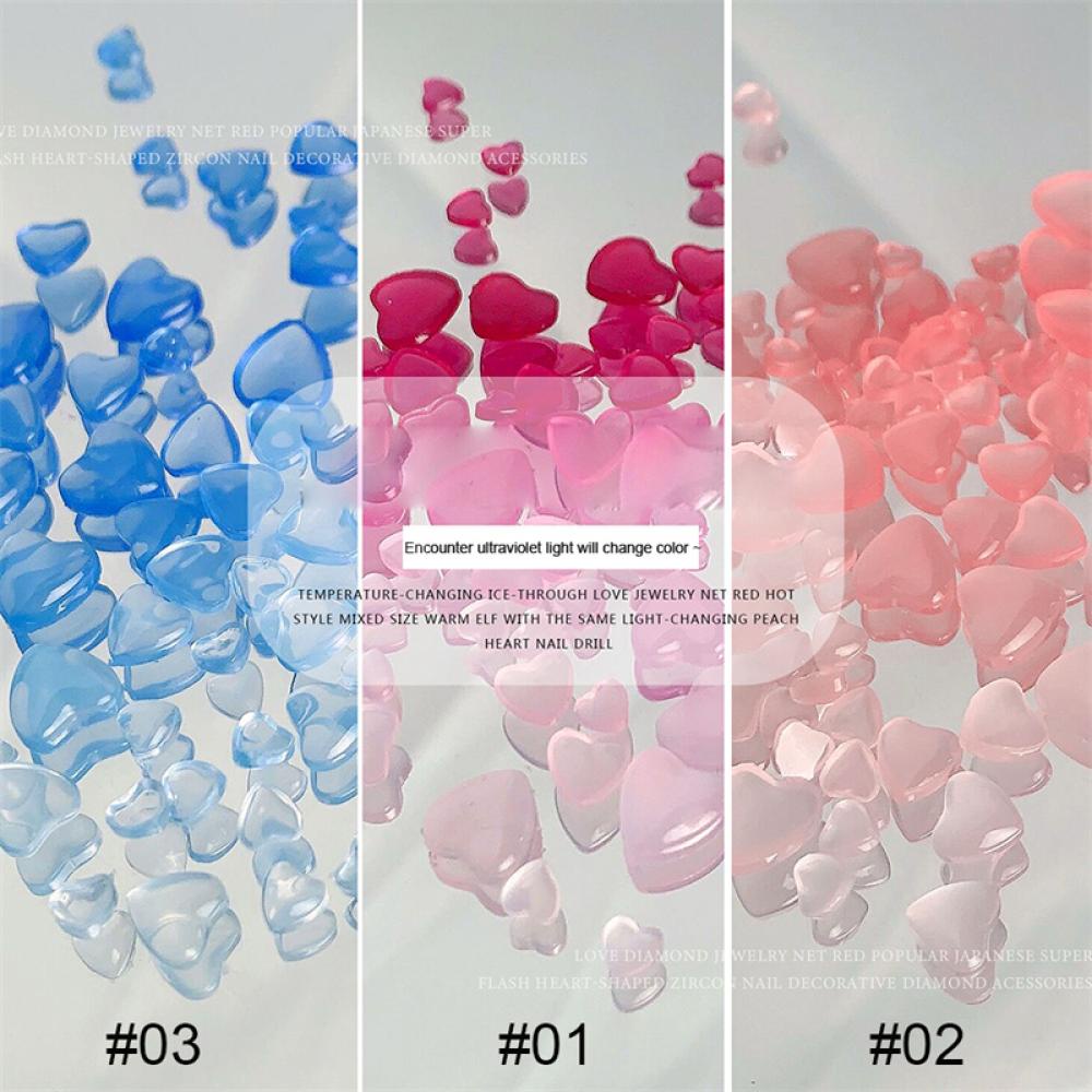 Bộ 100 Miếng Dán Móng Tay Trong Suốt M1S7 DIY