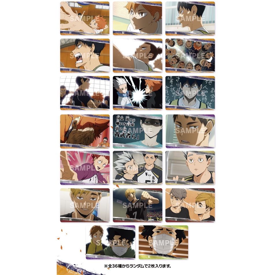 Pack Metal Kirakore Card Haikyuu gói thẻ nhân phẩm random Chàng Khổng Lồ Tí Hon HQ