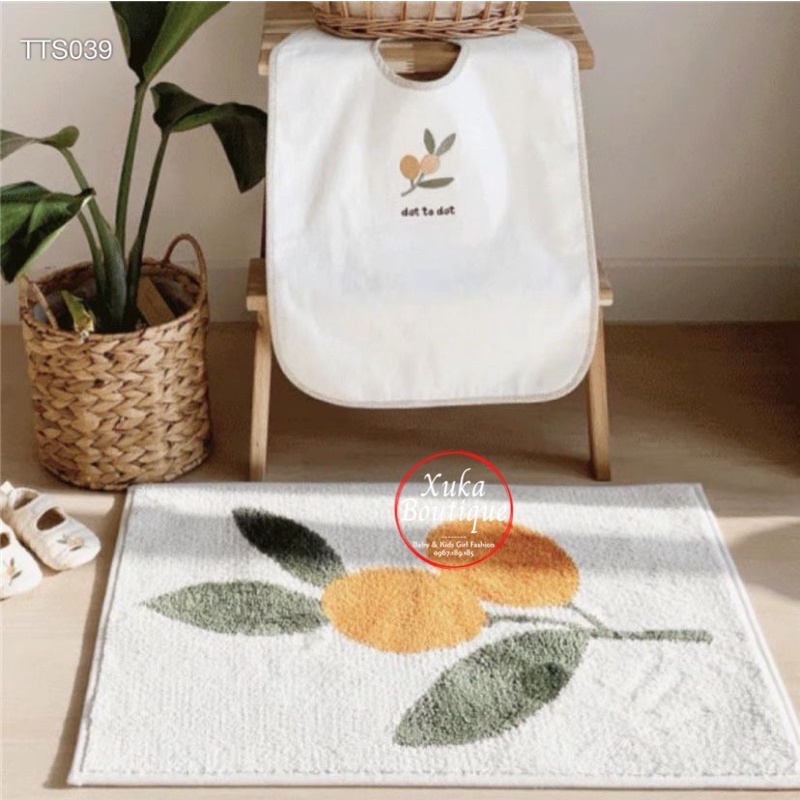 Thảm Trải Sàn Chống Trượt, Thảm Phòng Trang Trí Hoạ Tiết Hoạt Hình Phong Cách Hàn Quốc Xinh Xắn Cho Bé