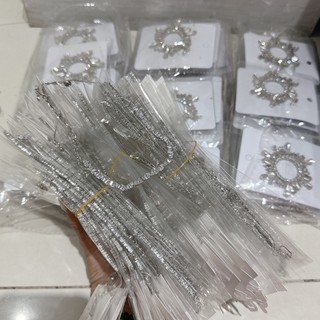 Dây chuyền choker hạt đá dài cao cấp