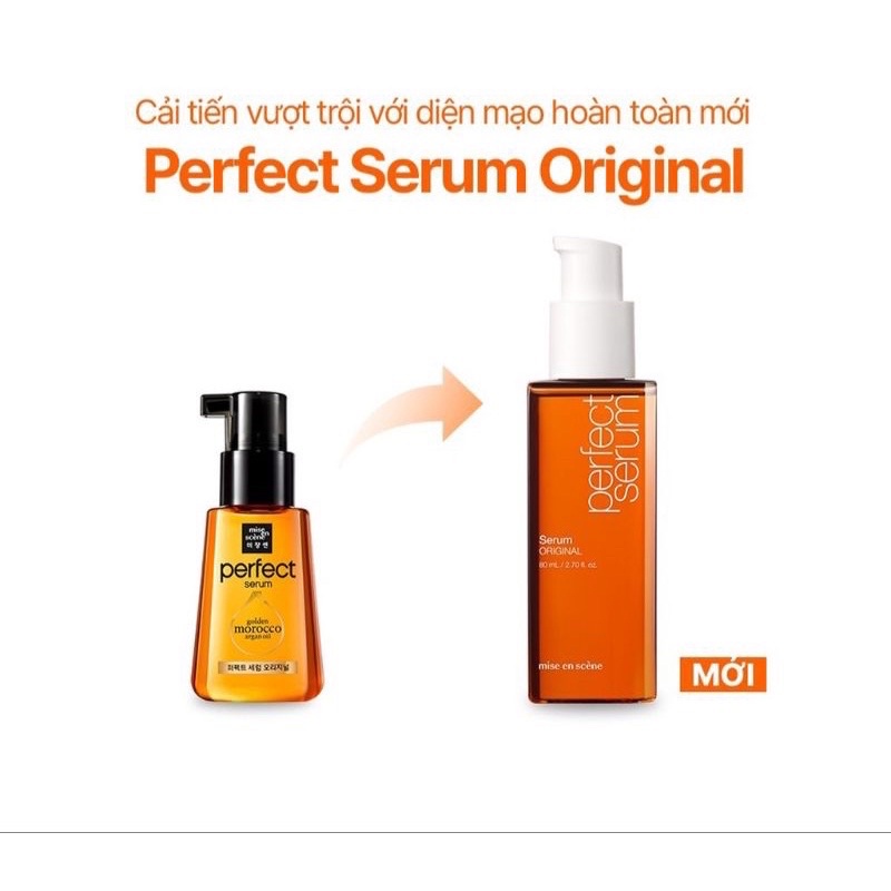 Tinh chất mise en scene Perfect Serum Original 80ml giúp tóc chắc khỏe, phục hồi hư tổn