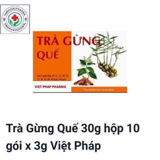 Trà gừng quế hòa tan hộp 10 gói