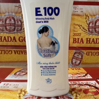 SỮA TẮM E100 SILKY trắng 800ml