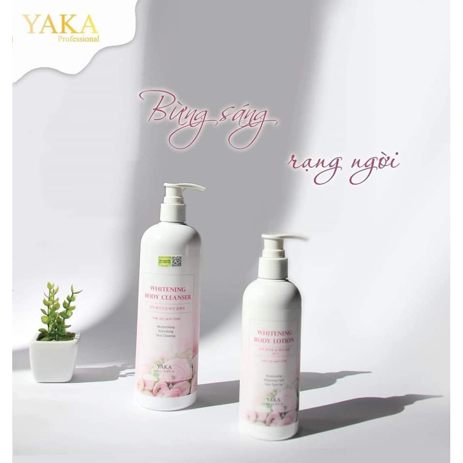 Sữa Tắm Trắng Da Hương Nước Hoa YAKA Whitening Body Cleanser 500ml