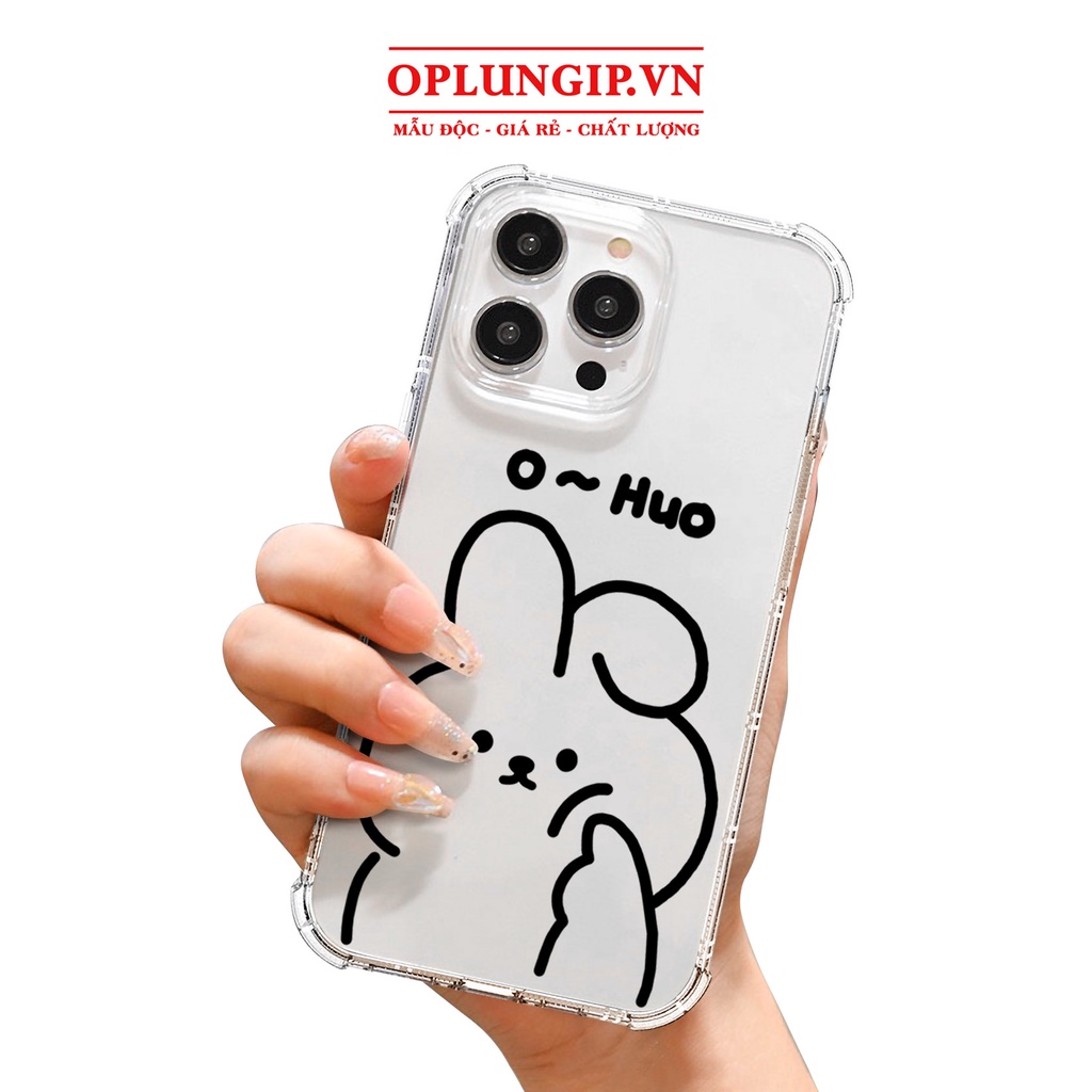 Ốp iphone silicon dẻo gấu ấn má cạnh vuông cho iphone 11 13 pro max 14 12 pro max mini x r s max 6 s 7 8 plus