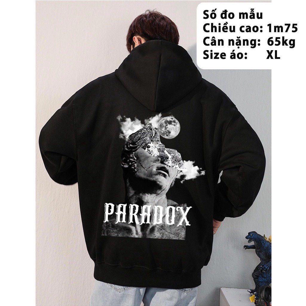 Áo Hoodie PARADOX Chất Vải Nỉ Bông dày dặn