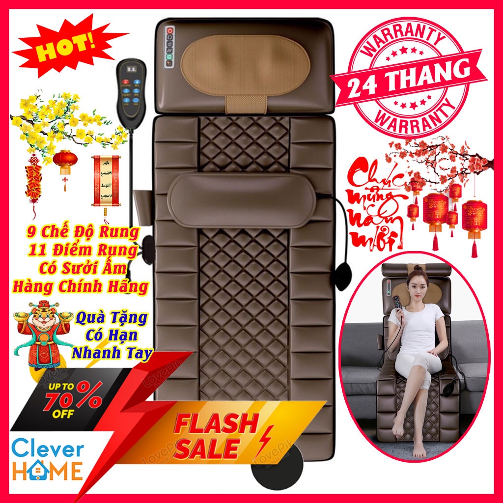 Đệm massage toàn thân, nệm mat xa tại nhà, ghế massage phục hồi giảm đau nhức hỗ trợ tuần hoàn máu