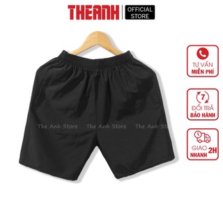Quần đùi nam mặc nhà vải gió basic co giãn nhẹ - Quần short nam dù Thế Anh Store