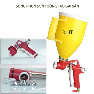 Dụng cụ phun sơn tạo gai sàn, phun sơn gấm cầm tay bằng hợp kim nhôm, nhựa ABS