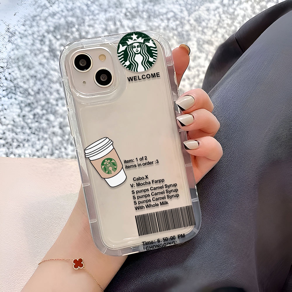 Ốp Điện Thoại Tpu In Hình Cốc Cà Phê Thời Trang Cho iphone 14promax 11 13 12 7Plus 6 6s XR X XS Max