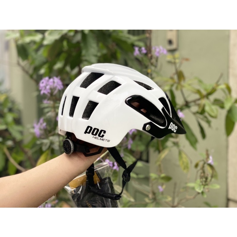 MŨ THỂ THAO POC 07 Trắng Cực Chất, kèm túi đựng, lót dự phòng và BH 12 tháng