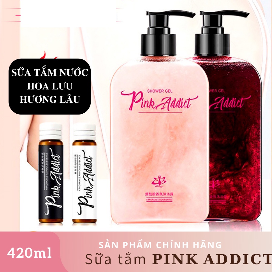 Sữa tắm nước hoa 𝐏𝐈𝐍𝐊 𝐀𝐃𝐃𝐈𝐂𝐓 sữa tắm tự pha DIY Perfume Shower Gel Hương thơm quyến rũ và bí ẩn Lưu hương ltận 8 tiếng