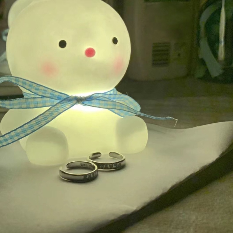 Nhẫn Cặp Màu Sắc Phát Sáng Trong Bóng Tối Phong Cách Retro