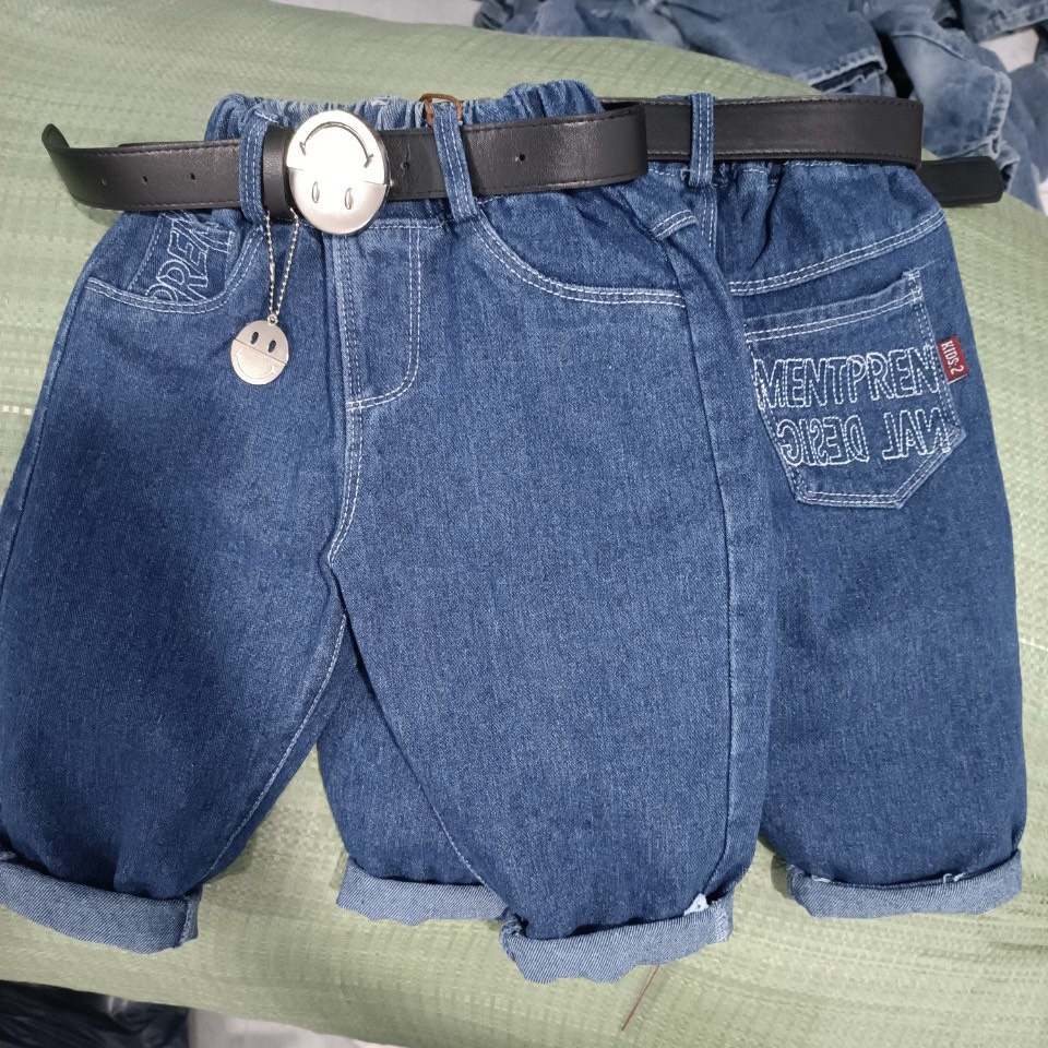 Quần Jean Dài Bé Trai Dáng Baggy, Quần bò bé trai hàn quốc 10-42 kg chất bò dày mềm.