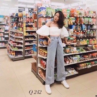 ÁO CROPTOP BẸT VAI (KÈM VIDEO HÌNH THẬT)