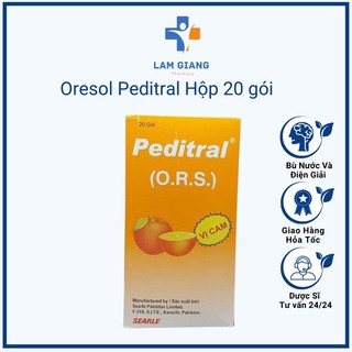 Gói bột oresol Peditral hương cam pha bù nước và điện giải