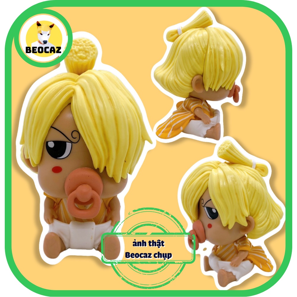 Mô Hình One Piece Đảo Hải Tặc Monkey D Luffy trang trí dễ thương Sanji Zoro chibi cute quà tặng sẵn Tiệm Đồ Chơi Beocaz