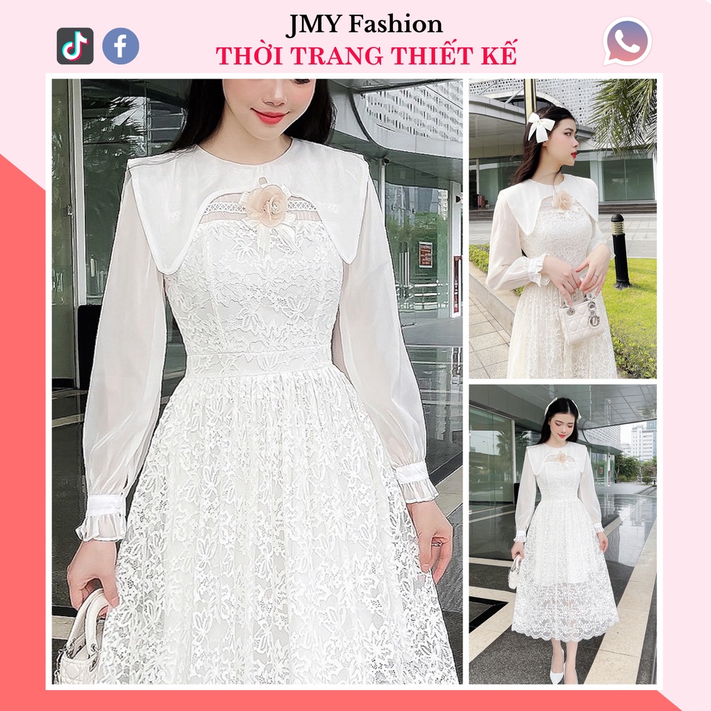 Váy trắng tiểu thư phong cách Hàn Quốc - (MC) Modish and Chic