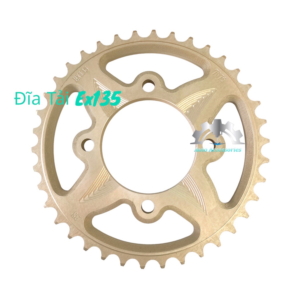 ❌ĐĨA TẢI Exciter Ex135 38T (38 Răng) Nhôm 7075 Siêu Cứng, CNC sắc xảo, tỷ mỷ