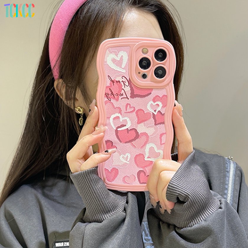 Ốp Điện Thoại Tranh Sơn Dầu Hình Trái Tim Cho Realme 8 8s 9i 2 Pro U1 V13 V25 GT Neo Neo2 2T 3T Master edition Q3 Q3i Q5 Q3S Q3T