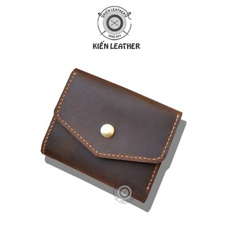 VÍ DA NAM HANDMADE ,Ví bì thư Vintage thiết kế sang trọng tiện dụng Kiến Leather