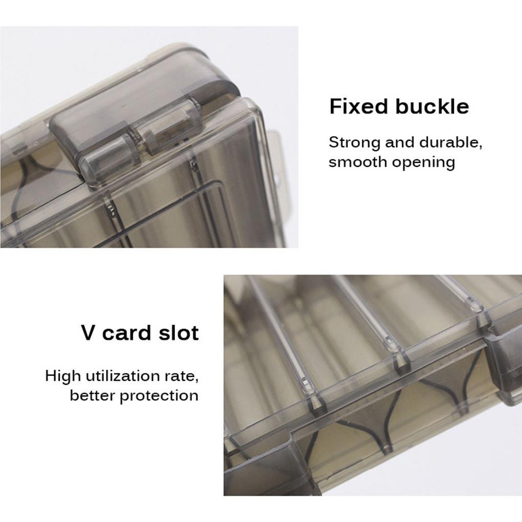 Hộp Đựng Móc Câu Cá Bằng Nhựa Hai Mặt Cỡ Lớn Chống Thấm Nước