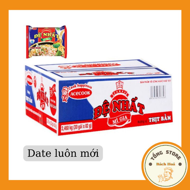 Thùng 30 gói mì Đệ Nhất thịt bằm 82g
