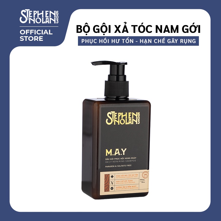 Dầu gội đầu nam M.A.Y Daily Fortifying Shampoo Stephen Nolan 603 - Phục hồi hư tổn, lành tính cho tó