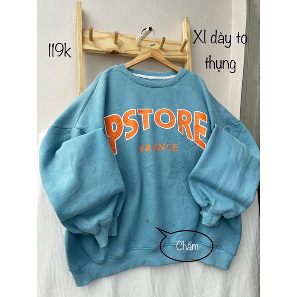 Sweater 2hand  Topic chữ basic  - Sweater 2hand form bồng