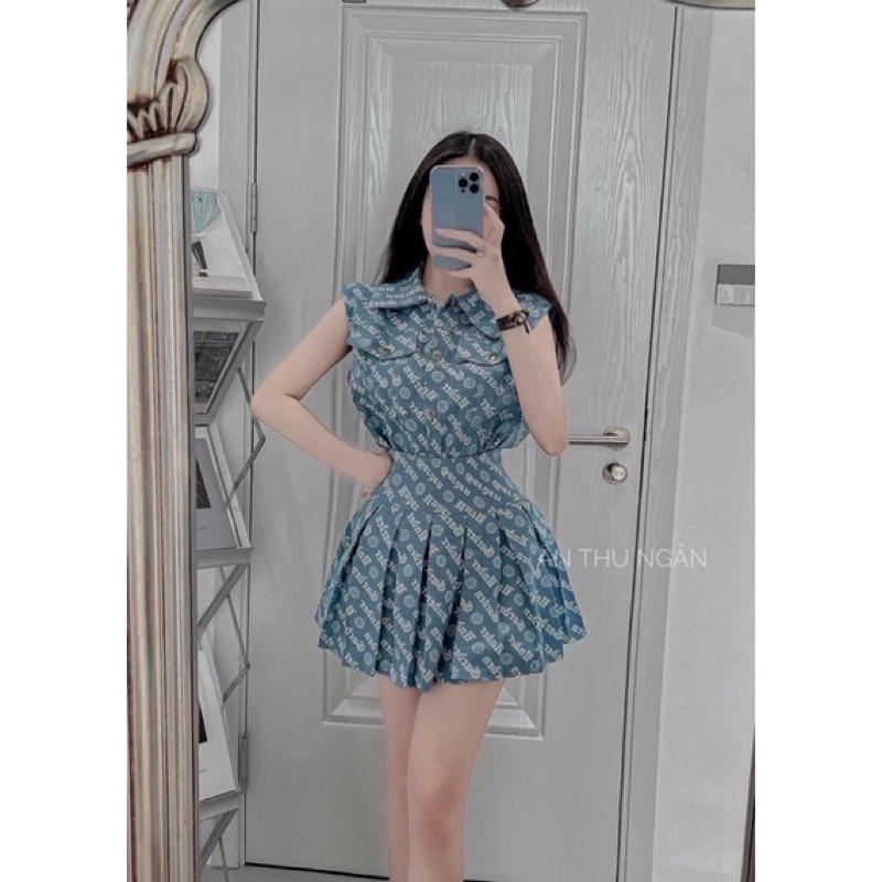 [ 𝐅𝐑𝐄𝐄 𝐒𝐇𝐈𝐏 ] Sét GG siêu cá tinh  Mix cv xếp li  Cạp bo dệt cực ôm  Cv có lot trong