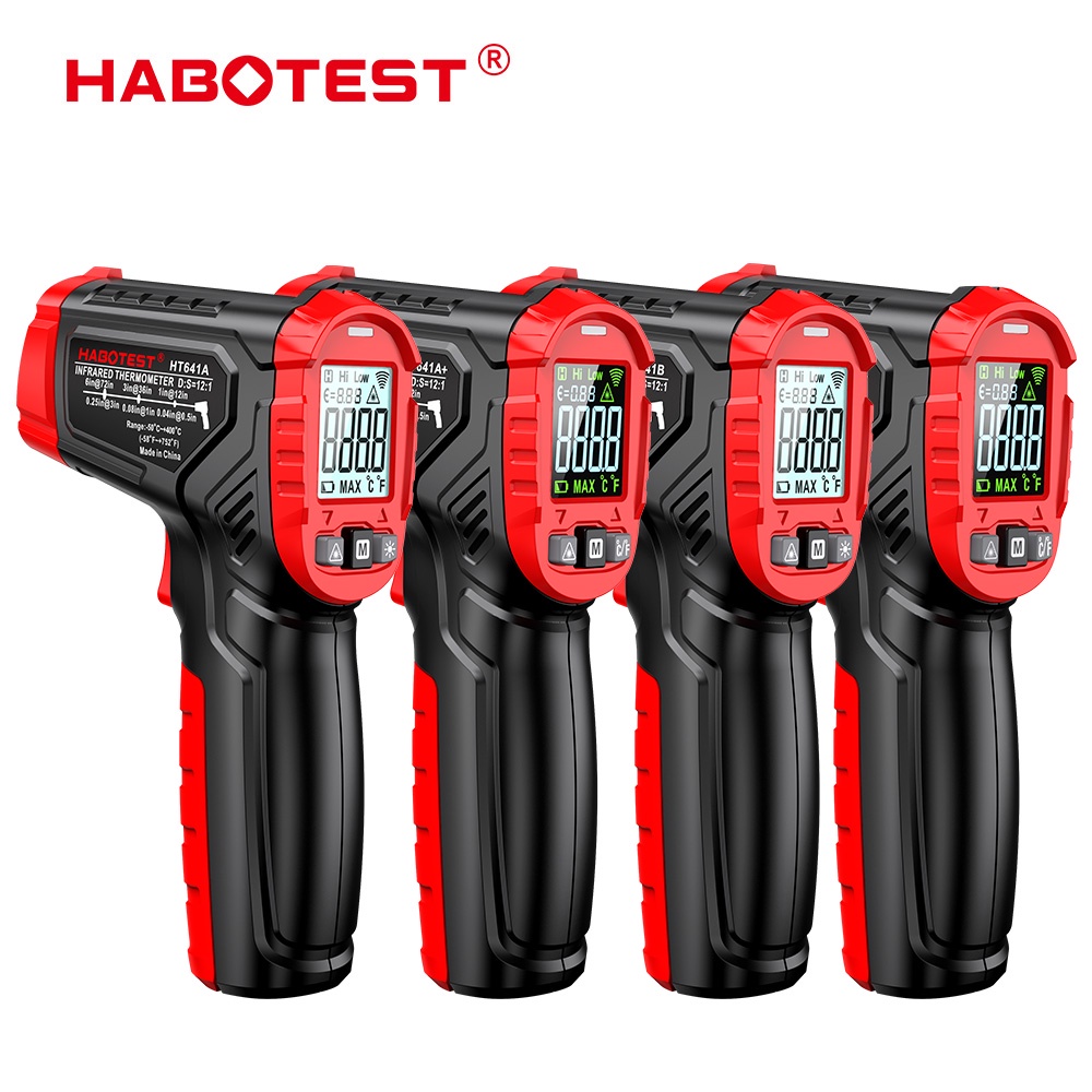 Nhiệt kế hồng ngoại HABOTEST HT641 -58~1112 độ F đo bề mặt laser không tiếp xúc tiện lợi