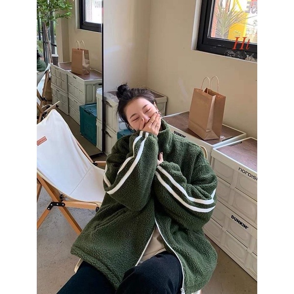 Áo lông rêu sọc tay H2A877