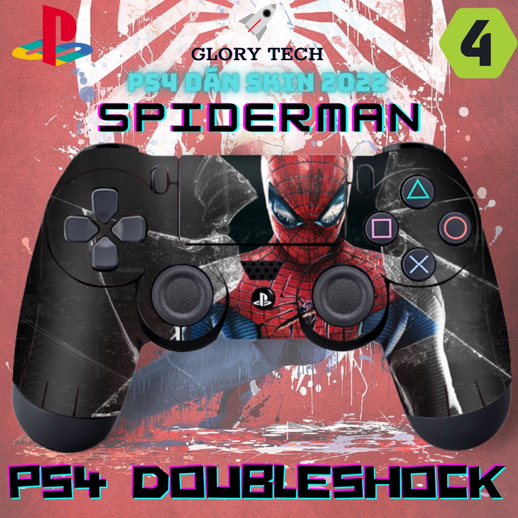 ⚡𝑺𝒉𝒊𝒑 𝑯𝒐𝒂̉ 𝑻𝒐̂́𝒄 - SPIDERMAN⚡Tay Cầm Chơi Game Không Dây PS4 Gamepad cho PC| Laptop| IOS| Android| PS3,4,5
