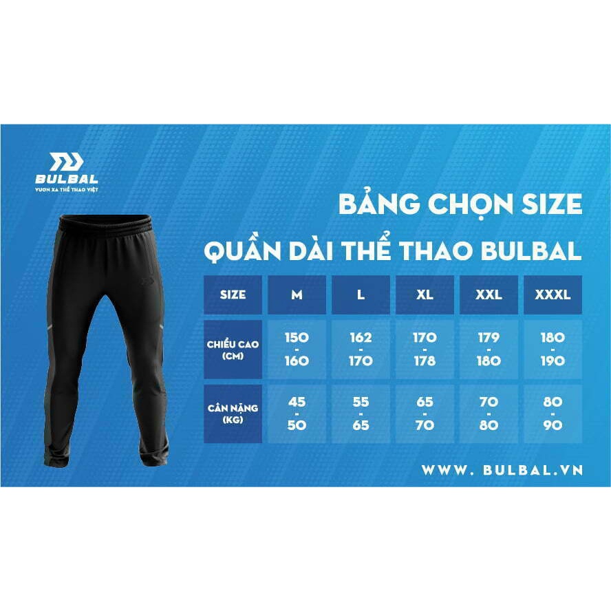 QUẦN DÀI BULBAL WASU 1 THUN CO GIÃN, THOÁNG MÁT, VẬN ĐỘNG THỂ THAO