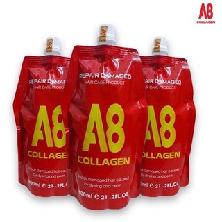 Hấp phục hồi tóc hư tổn Collagen A8 dung tích 600ml