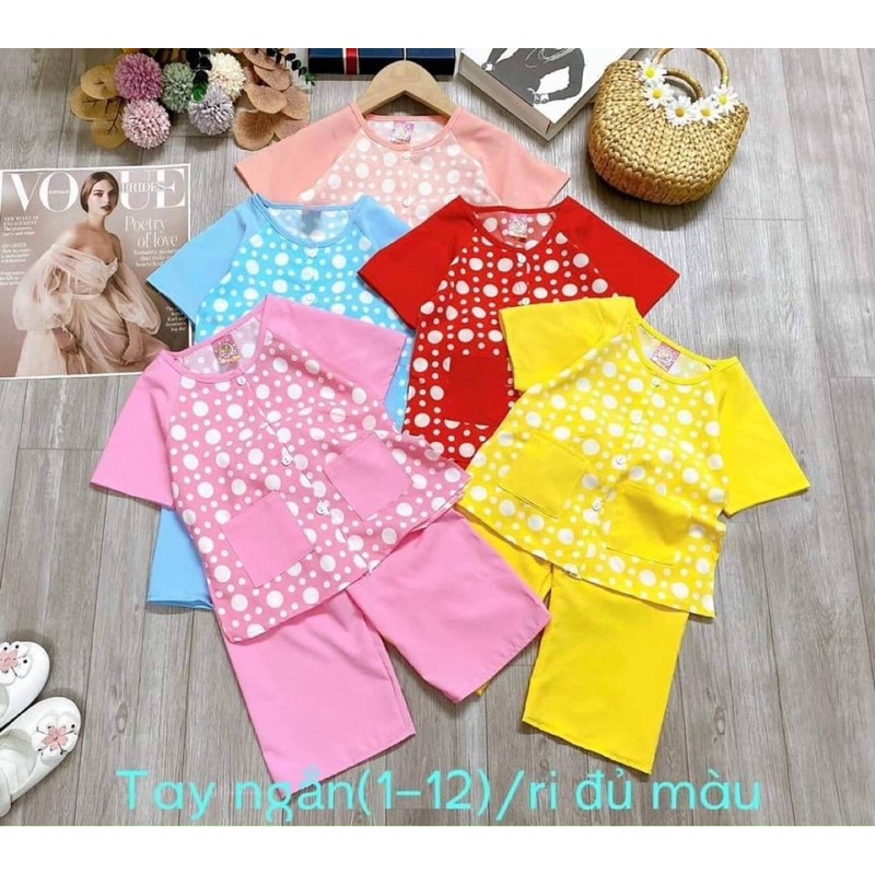 Bộ lụa bà ba bé gái 5-18kg