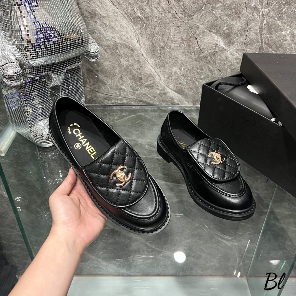 Giày moca da lì đế 2 phân giày nữ thời trang quảng châu